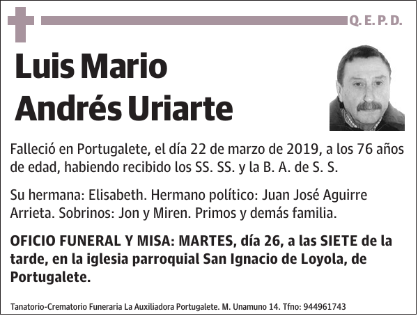 Luis Mario Andrés Uriarte