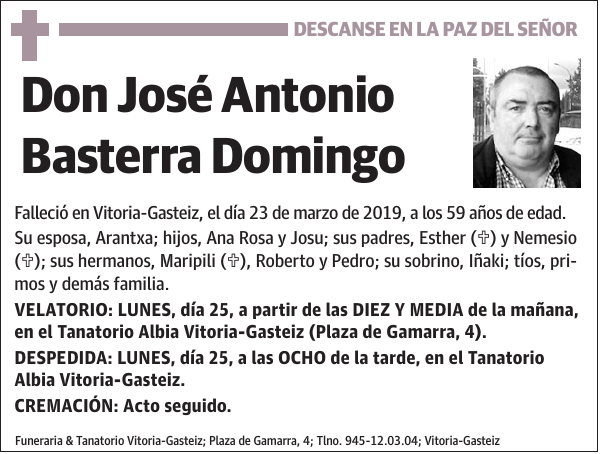 José Antonio Basterra Domingo