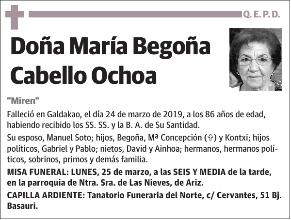 María Begoña Cabello Ochoa