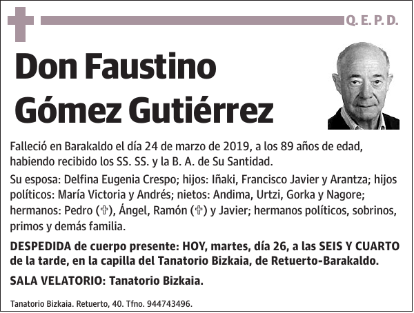 Faustino Gómez Gutiérrez