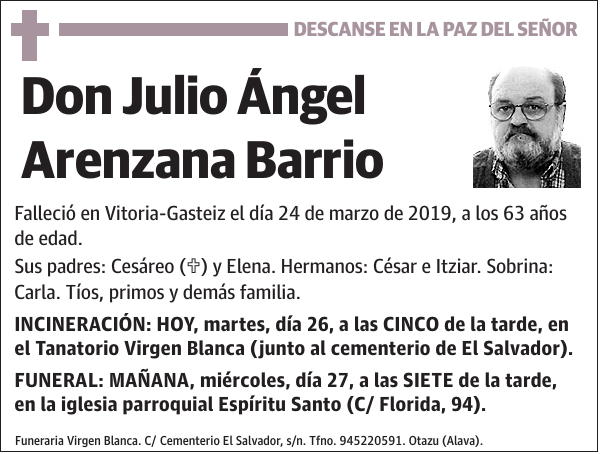 Julio Ángel Arenzana Barrio