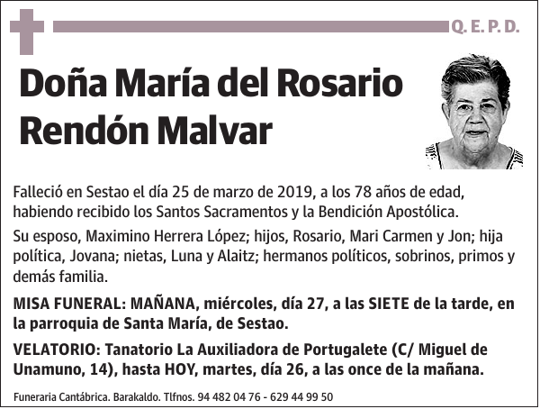 María del Rosario Rendón Malvar