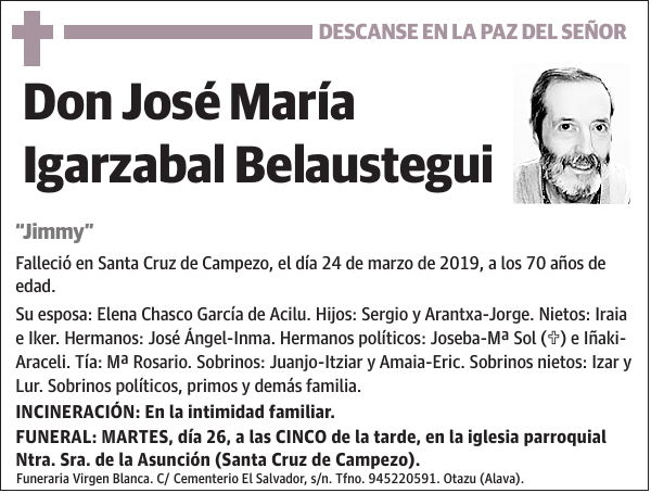 José María Igarzabal Belaustegui