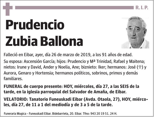 Prudencio Zubia Ballona