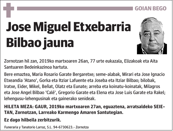 Jose Miguel Etxebarria Bilbao