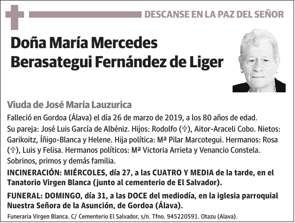 María Mercedes Berasategui Fernández de Liger