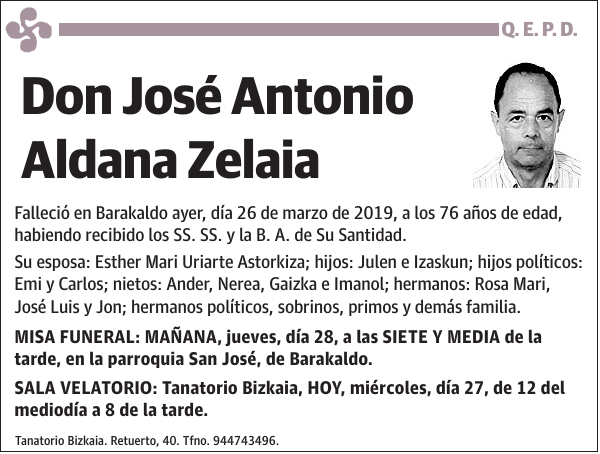 José Antonio Aldana Zelaia