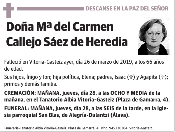 Mª del Carmen Callejo Sáez de Heredia