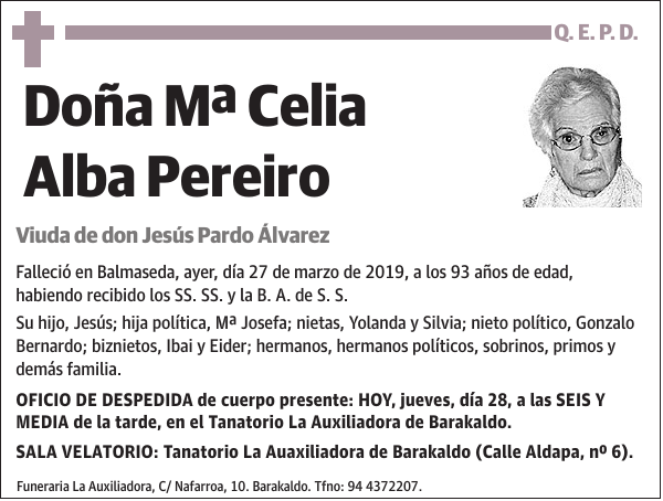 Mª Celia Alba Pereiro