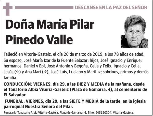 María Pilar Pinedo Valle