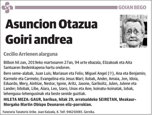 Asuncion Otazua Goiri