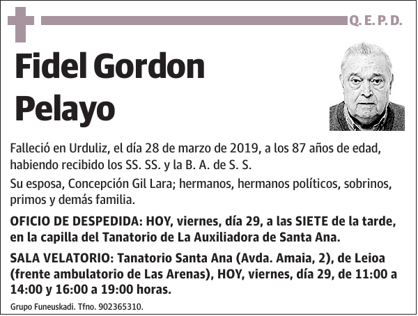 Fidel Gordon Pelayo