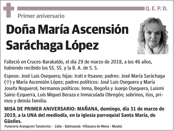 María Ascensión Saráchaga López