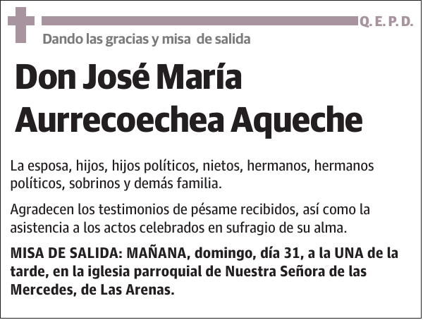 José María Aurrecoechea Aqueche