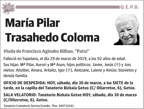 María Pilar Trasahedo Coloma