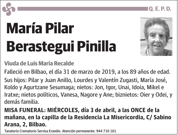 María Pilar Berastegui Pinilla