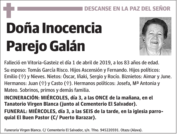 Inocencia Parejo Galán