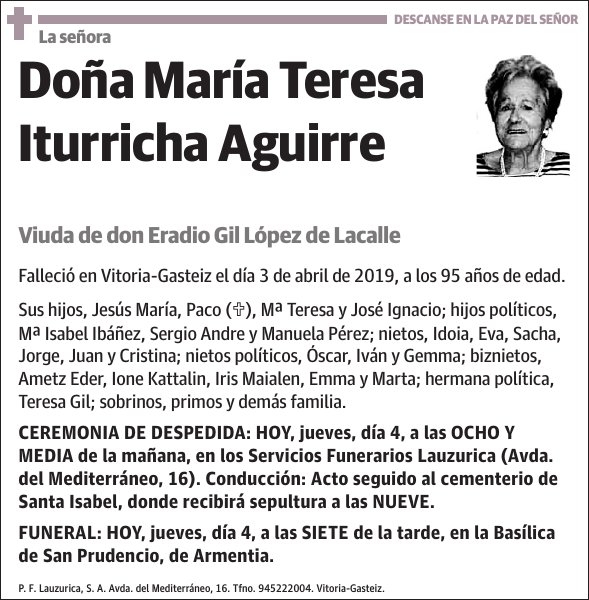 María Teresa Iturricha Aguirre