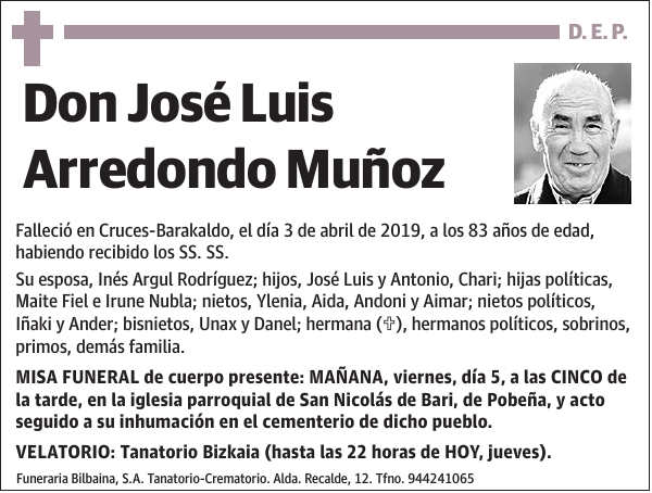 José Luis Arredondo Muñoz