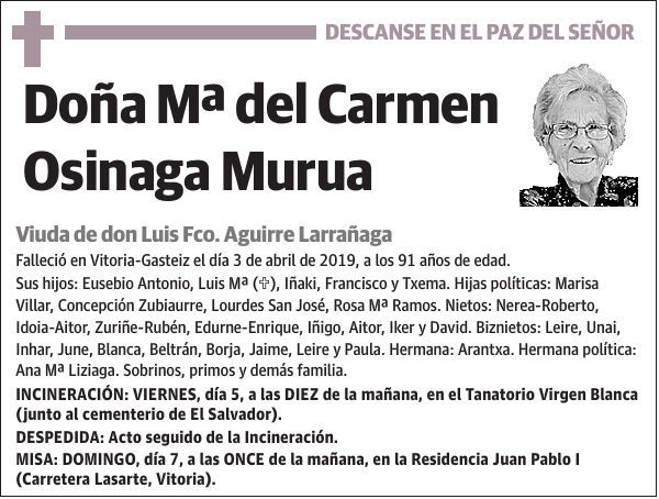 Mª del Carmen Osinaga Murua