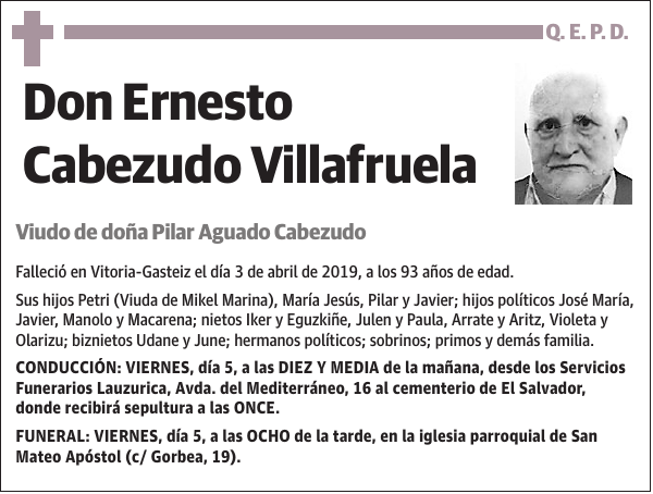 Ernesto Cabezudo Villafruela