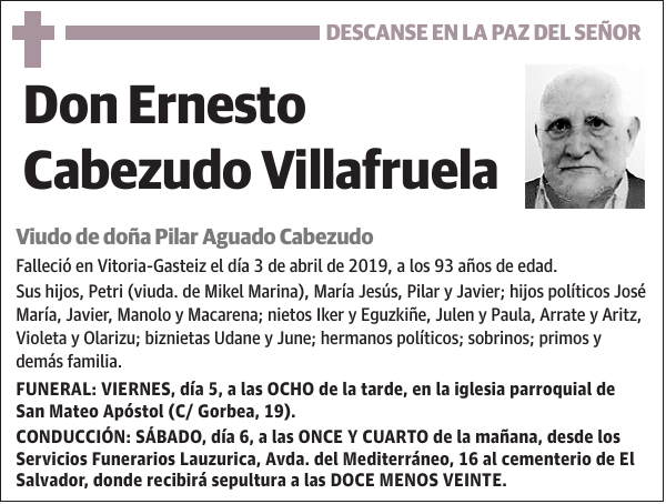 Ernesto Cabezudo Villafruela