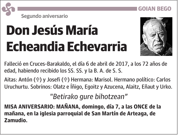 Jesús María Echeandia Echevarria