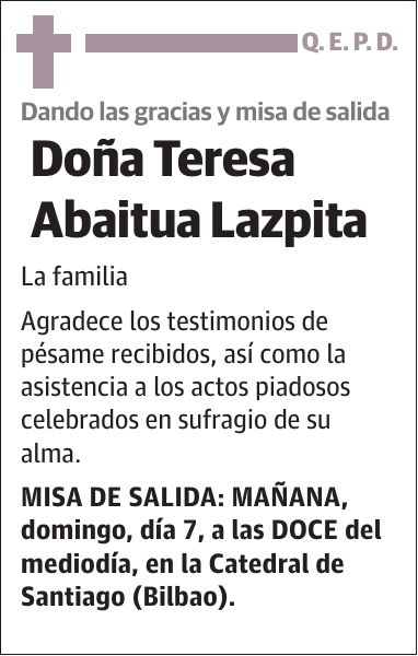 Teresa Abaitua Lazpita