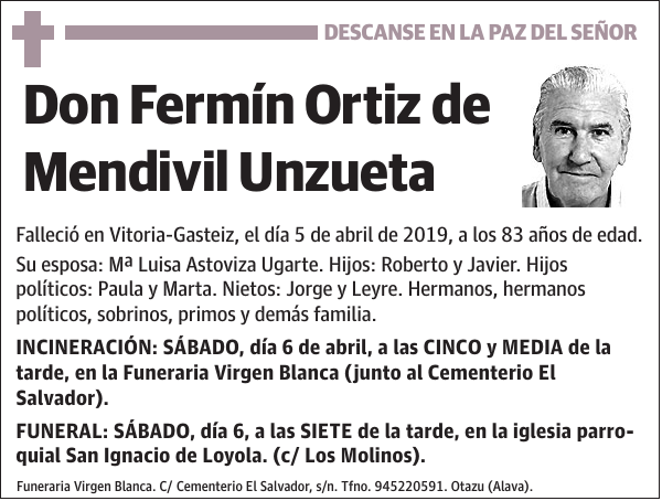 Fermín Ortiz de Mendivil Unzueta