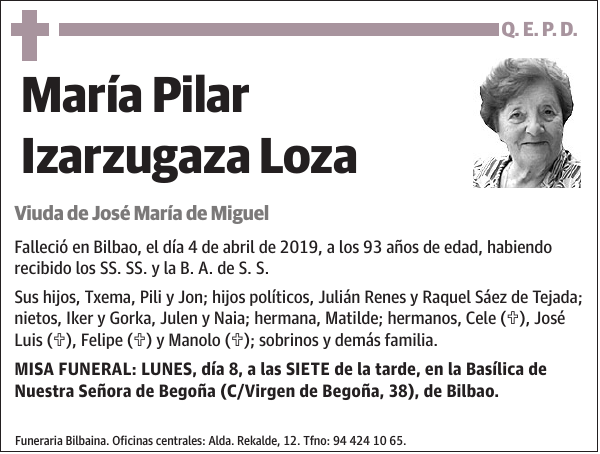 María Pilar Izarzugaza Loza