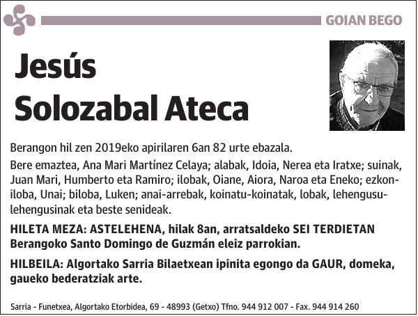 Jesús Solozabal Ateca