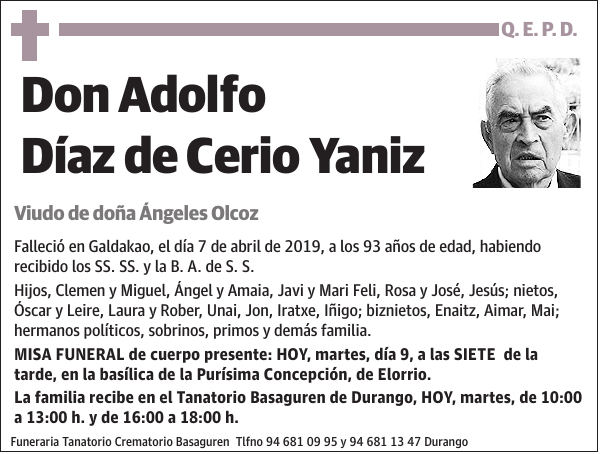 Adolfo Díaz de Cerio Yaniz