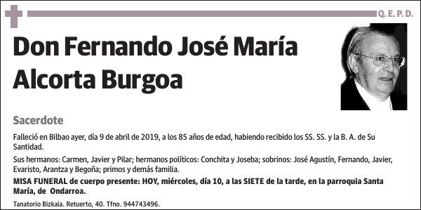 Fernando José María Alcorta Burgoa