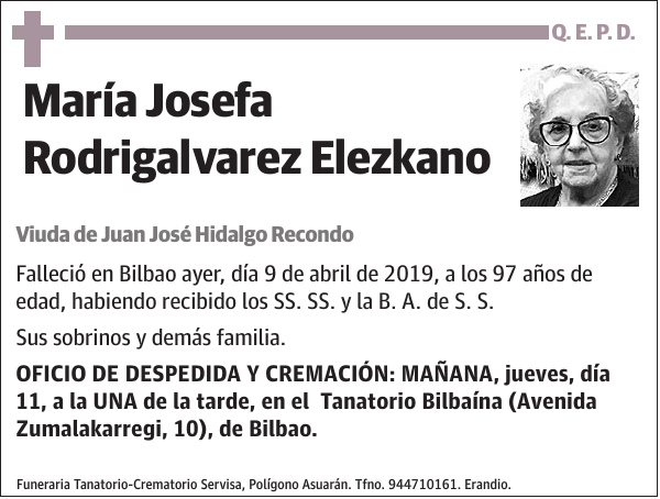 María Josefa Rodrigalvarez Elezkano