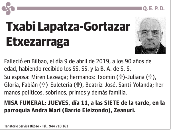 Txabi Lapatza-Gortazar Etxezarraga