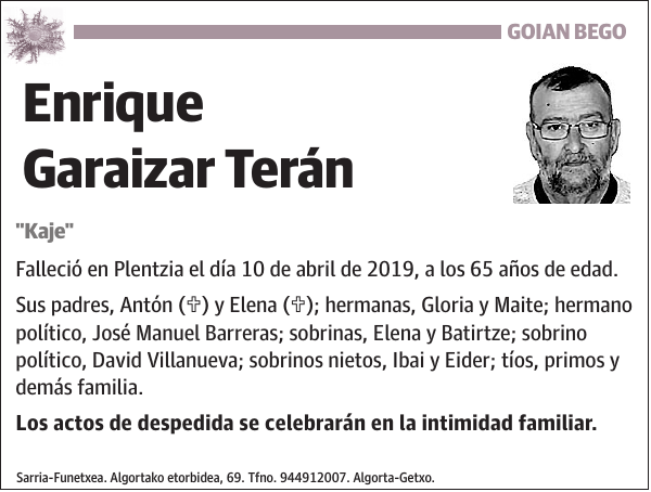 Enrique Garaizar Terán