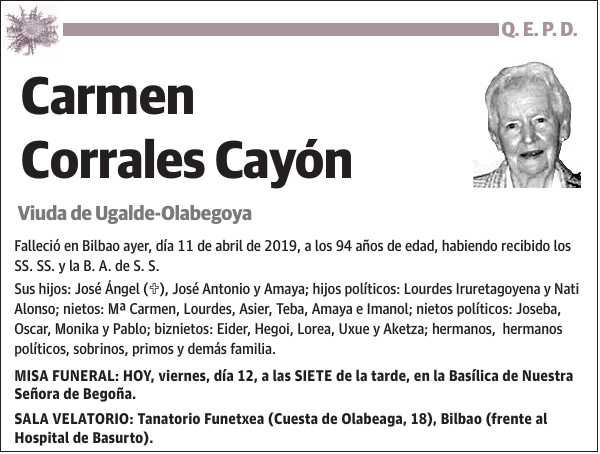 Carmen Corrales Cayón