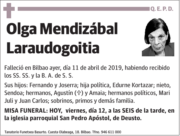 Olga Mendizábal Laraudogoitia