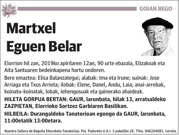 Martxel Eguen Belar