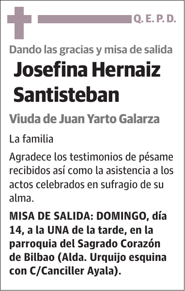 Josefina Hernaiz Santisteban