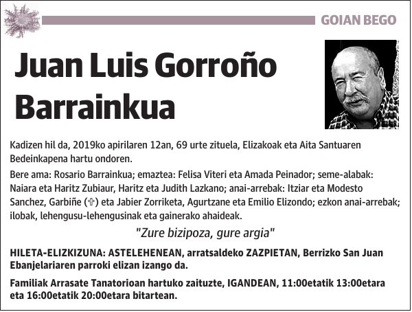 Juan Luis Gorroño Barrainkua