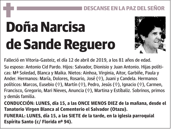 Narcisa de Sande Reguero