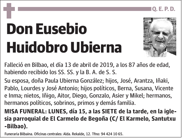 Eusebio Huidobro Ubierna