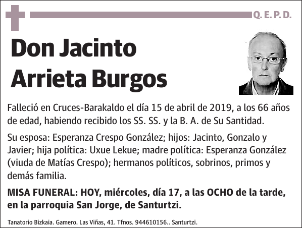 Jacinto Arrieta Burgos