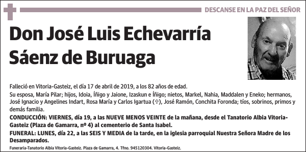 José Luis Echevarría Sáenz de Buruaga