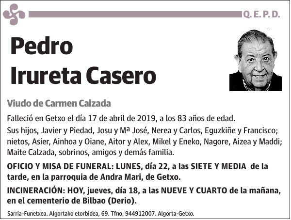 Pedro Irureta Casero