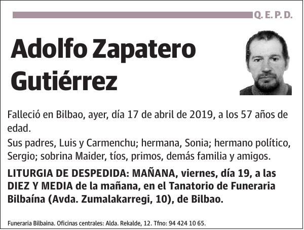 Adolfo Zapatero Gutiérrez