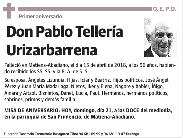 Pablo Tellería Urizarbarrena