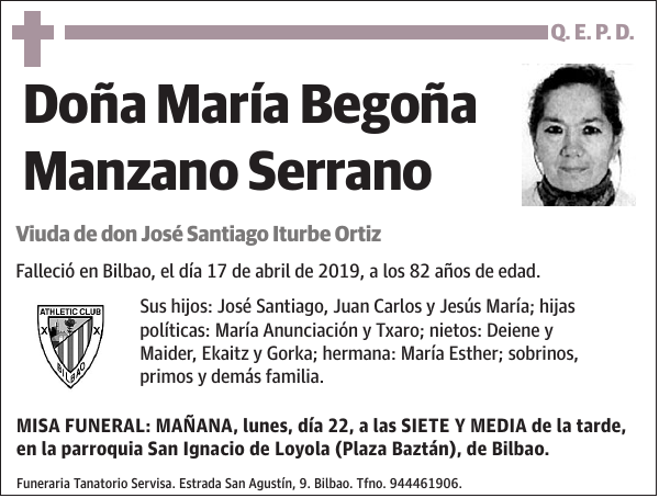 María Begoña Manzano Serrano