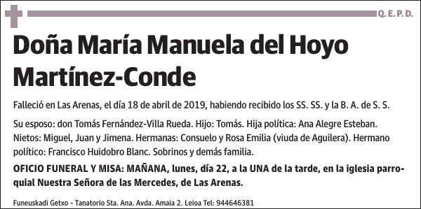 María Manuela del Hoyo Martínez-Conde